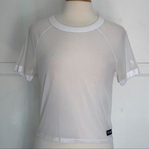 VS PINK | White Sheer Top